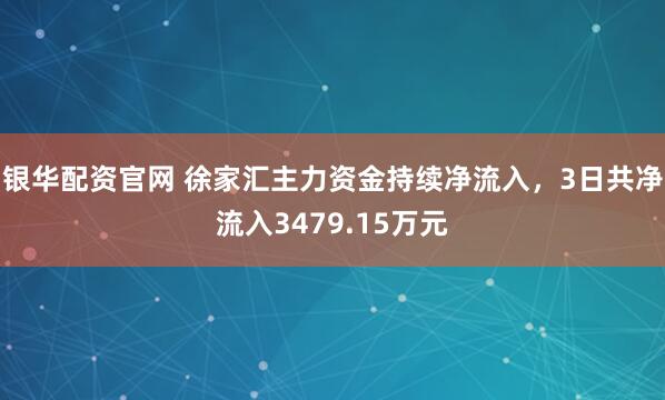 银华配资官网 徐家汇主力资金持续净流入，3日共净流入3479.15万元